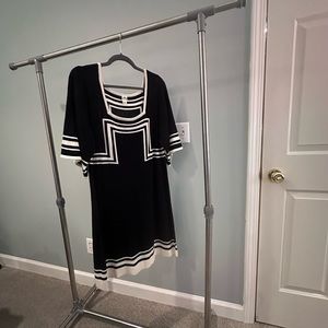 Black and White Striped Dress